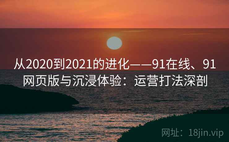 从2020到2021的进化——91在线、91网页版与沉浸体验：运营打法深剖