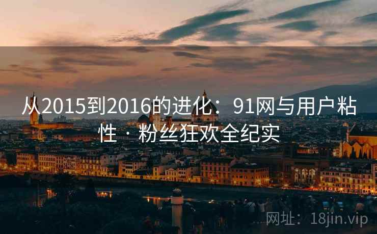 从2015到2016的进化：91网与用户粘性 · 粉丝狂欢全纪实