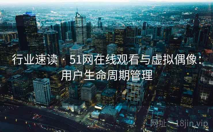 行业速读 · 51网在线观看与虚拟偶像：用户生命周期管理