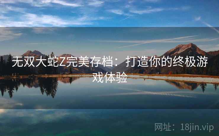无双大蛇Z完美存档：打造你的终极游戏体验