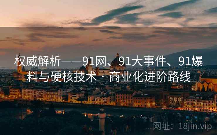 权威解析——91网、91大事件、91爆料与硬核技术 · 商业化进阶路线