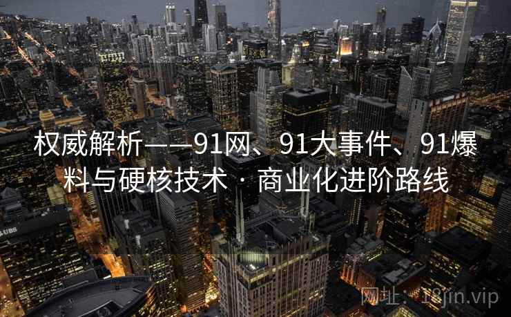 权威解析——91网、91大事件、91爆料与硬核技术 · 商业化进阶路线