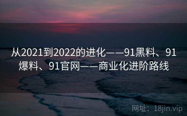 从2021到2022的进化——91黑料、91爆料、91官网——商业化进阶路线