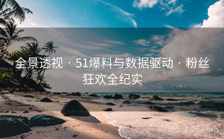 全景透视 · 51爆料与数据驱动 · 粉丝狂欢全纪实