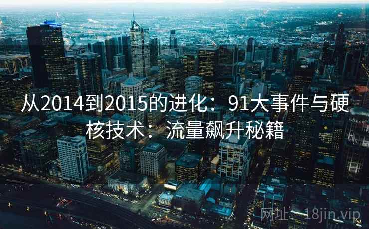 从2014到2015的进化：91大事件与硬核技术：流量飙升秘籍